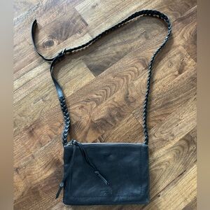 Lucky Brand Jena Black Leather Crossbody Bag